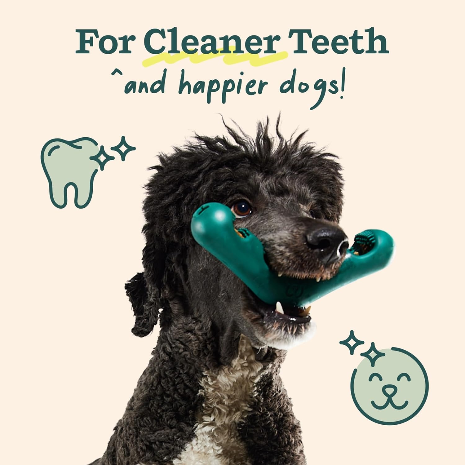 image:imageWOOF Bite n Brush Refills Treats for the Dog Toothbrush Toy Scrub Plaque and Tartar from Your Dogs Teeth and Mouth Dog Dental Sticks 18 Refills Chicken2 Pack Chicken