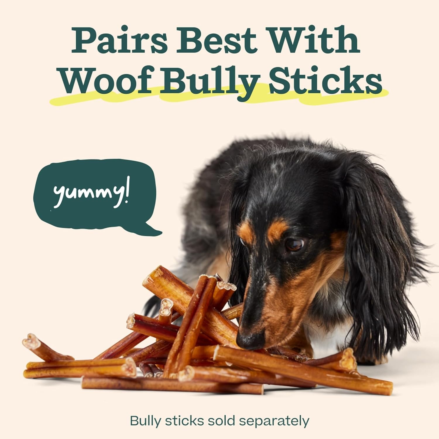 image:imageWOOF BullySafe Bully Stick Holder Durable Dog Chew Holder for Safe LongLasting Play Easy to Clean No More Swallowed Ends for Dogs 10 lbs