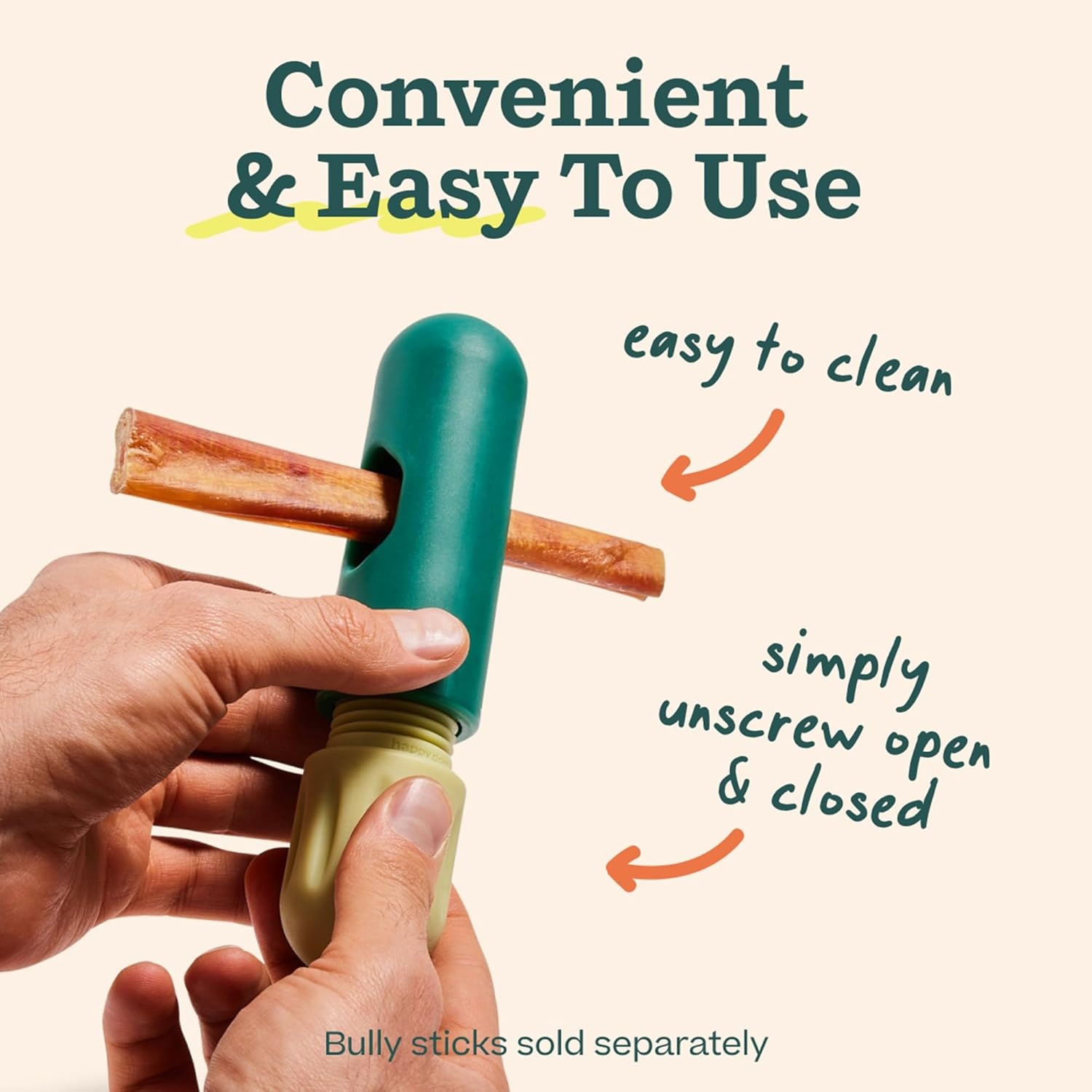 image:imageWOOF BullySafe Bully Stick Holder Durable Dog Chew Holder for Safe LongLasting Play Easy to Clean No More Swallowed Ends for Dogs 10 lbs