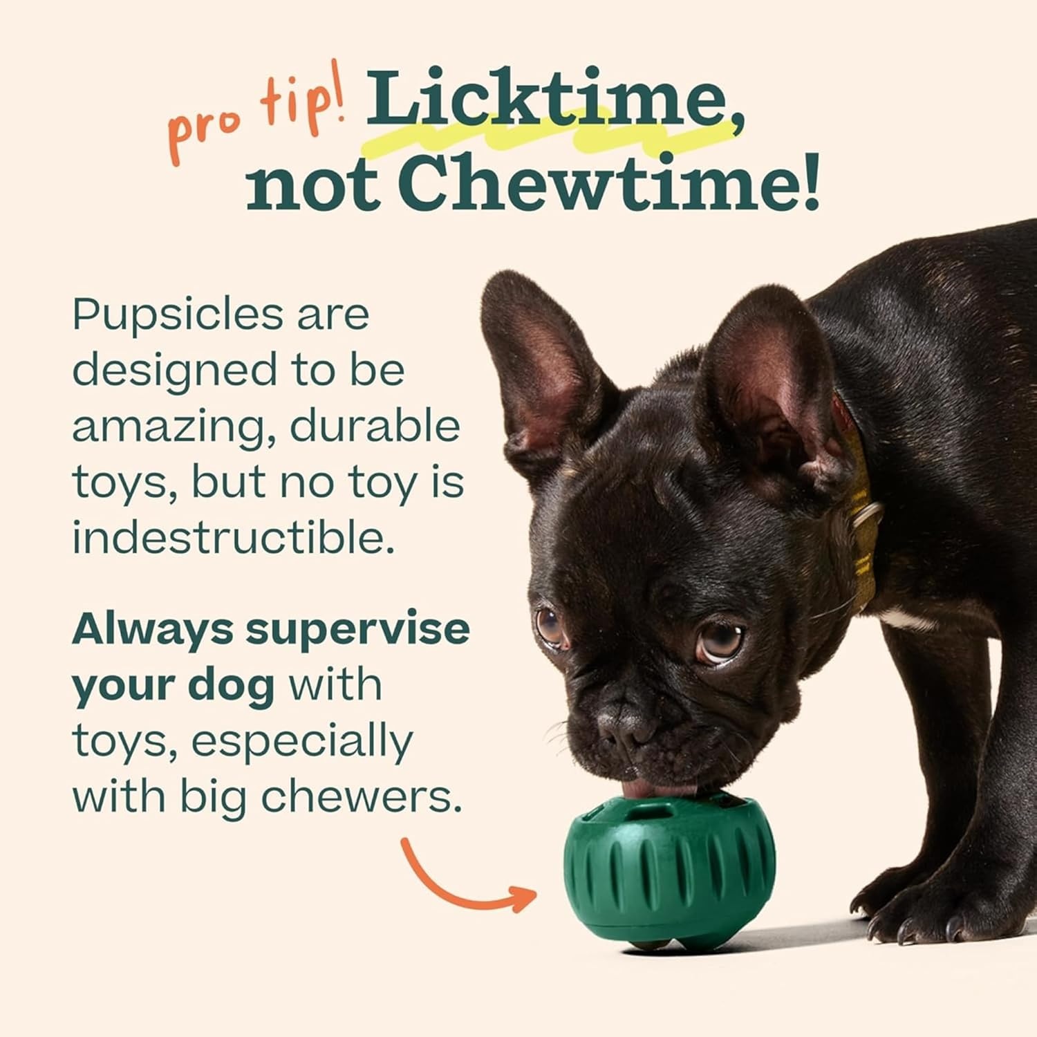 image:imageWOOF Power Chewer Pupsicle Durable LongLasting Dog Chew Toys for Aggressive Chewers Keep Your Pup Busy Easy to Clean Toys for Medium and Large Dogs 2575 lbsXLarge