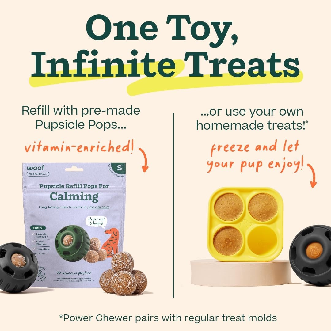 image:imageWOOF Power Chewer Pupsicle Durable LongLasting Dog Chew Toys for Aggressive Chewers Keep Your Pup Busy Easy to Clean Toys for Medium and Large Dogs 2575 lbsSmall