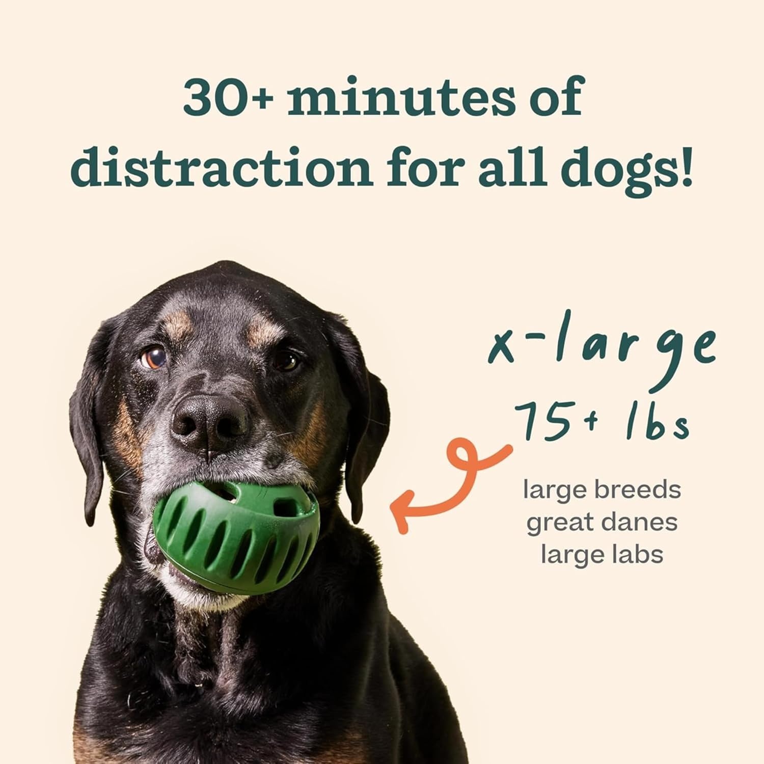 image:imageWOOF Pupsicle LongLasting Interactive Dog Ball Toy to Keep Your Pup Busy and Distracted Safe for Dogs LowMess Design Dog Toys for Small Dogs 1025 lbsGreen