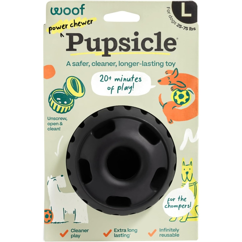 image:imageWOOF Power Chewer Pupsicle Durable LongLasting Dog Chew Toys for Aggressive Chewers Keep Your Pup Busy Easy to Clean Toys for Medium and Large Dogs 2575 lbsLarge
