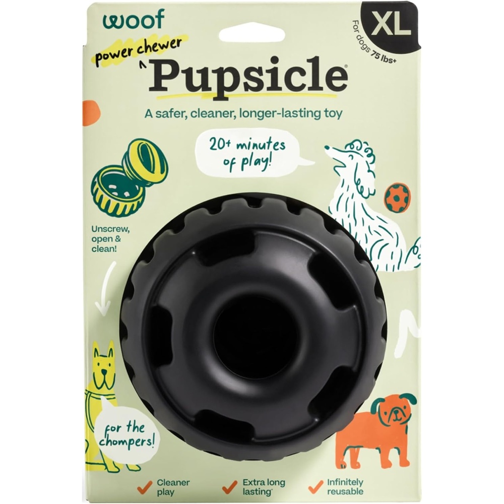 image:imageWOOF Power Chewer Pupsicle Durable LongLasting Dog Chew Toys for Aggressive Chewers Keep Your Pup Busy Easy to Clean Toys for Medium and Large Dogs 2575 lbsXLarge