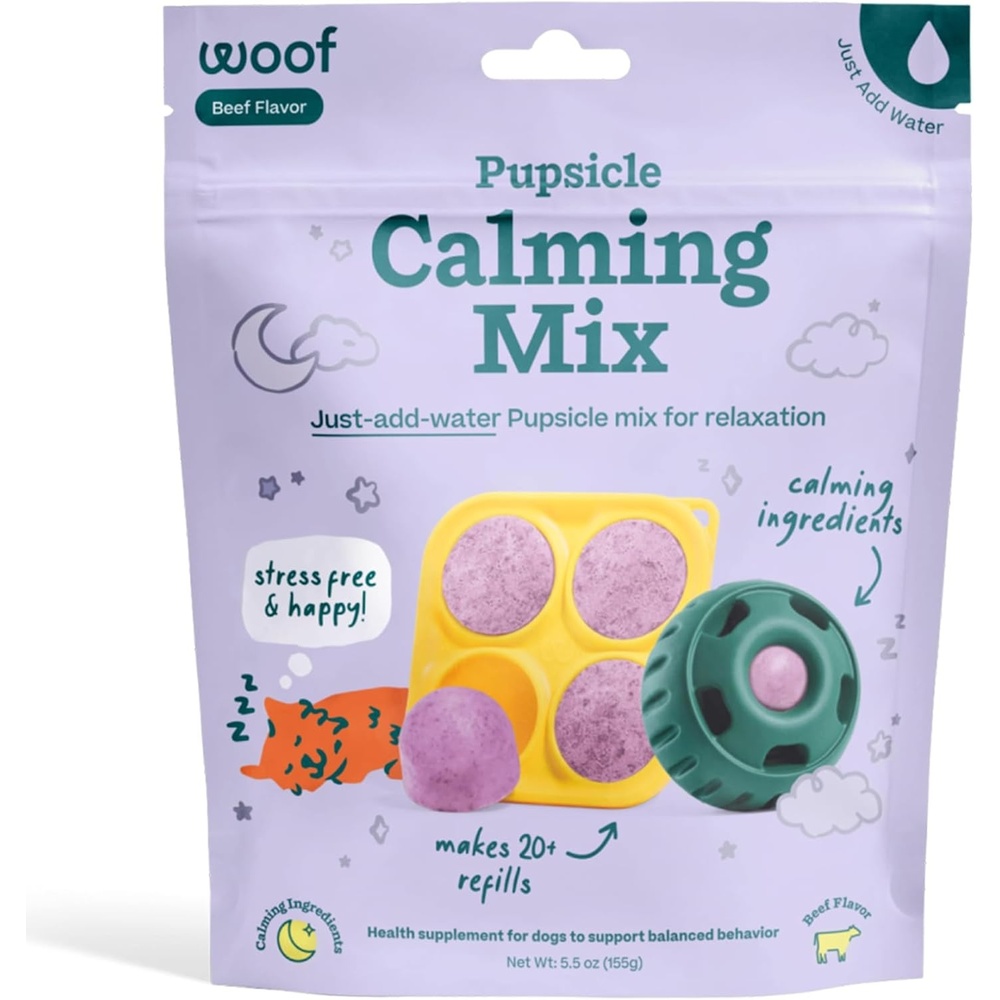 image:imageWoof Doggy Dental Pupsicle Mix Dog Teeth Cleaning Powder for the Pupsicle Long Lasting Postbiotic Dental Enzyme Mix to Support Oral Health for DogsCalming Support
