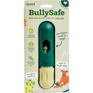 image:imageWOOF BullySafe  Bully Stick Holder  Durable Dog Chew Holder for Safe LongLasting Play  Easy to Clean  No More Swallowed Ends  for Dogs 10 lbs