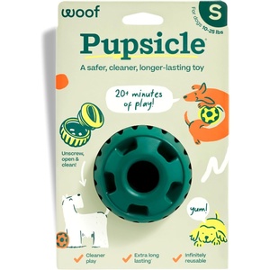 image:imageWOOF Pupsicle  LongLasting Interactive Dog Ball Toy to Keep Your Pup Busy and Distracted  Safe for Dogs  LowMess Design  Dog Toys for Small Dogs 1025 lbsGreen