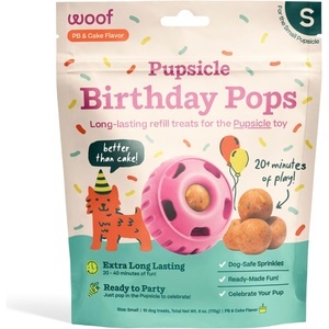 image:imageWOOF Pupsicle Birthday Pops  Healthy Dog Treats  PreMade Pupsicle Refills Wholesome Ingredients  Naturally Sweet  CakeFlavored Birthday Treat for Dogs  LargeBirthday