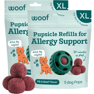 image:imageWOOF Pupsicle Refill Pops for Calming  LongLasting Refills for the Pupsicle Toy to Promote Calm  Calming Dog Treats  Magnesium for Dogs Small Pops  10 CountXLarge 10 Count
