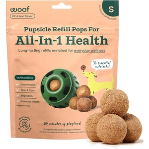 image:imageWOOF Pupsicle Refill Pops for Calming  LongLasting Refills for the Pupsicle Toy to Promote Calm  Calming Dog Treats  Magnesium for Dogs Small Pops  10 CountSmall 10 Count