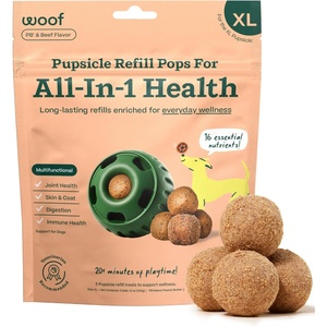 image:imageWOOF Pupsicle Refill Pops for Calming  LongLasting Refills for the Pupsicle Toy to Promote Calm  Calming Dog Treats  Magnesium for Dogs Small Pops  10 CountXLarge 5 Count