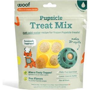image:imageWoof Doggy Dental Pupsicle Mix  Dog Teeth Cleaning Powder for the Pupsicle  Long Lasting Postbiotic Dental Enzyme Mix to Support Oral Health for DogsBacon  Cheese