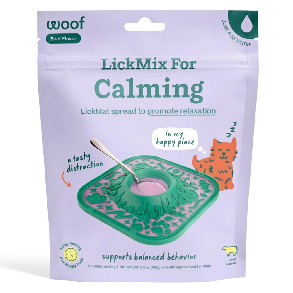 image:imageWOOF LickMixes Dog Lick Mat Spread and Meal Topper Delicious and Lower Calorie Made with Wholesome Ingredients Perfect for Dog Enrichment Bacon amp CheeseCalming Lick Mix