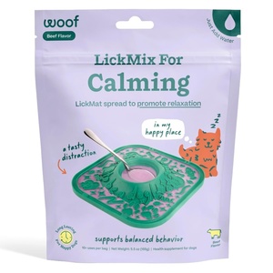 image:imageWOOF LickMixes  Dog Lick Mat Spread and Meal Topper  Delicious and Lower Calorie  Made with Wholesome Ingredients  Perfect for Dog Enrichment  Bacon amp CheeseCalming Lick Mix