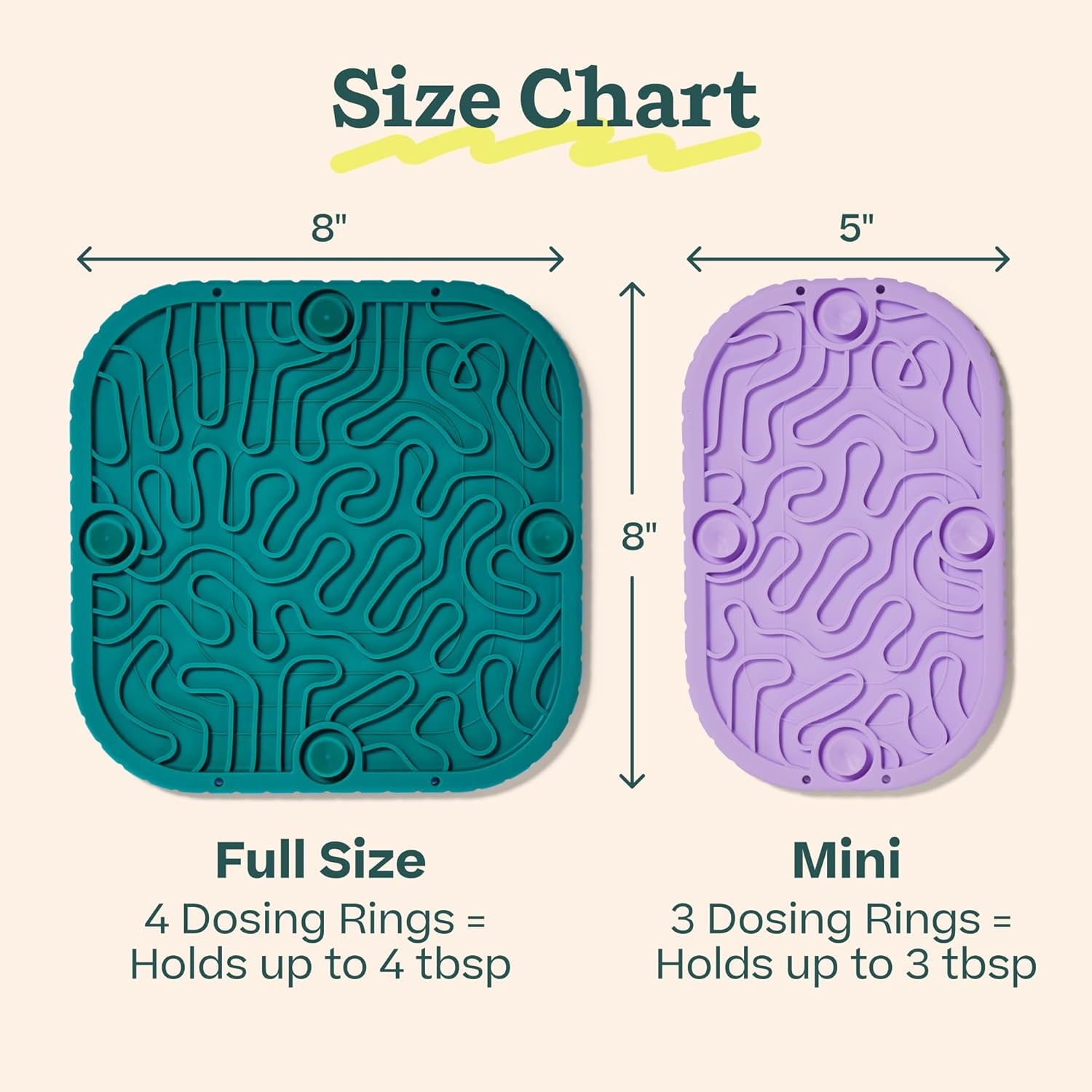 image:imageWOOF FlipMat Mini EasytoClean Lick Mat for Small Dogs amp Travel LickWells Pumpkin Butter Dog Lick Mat Spread and Meal Topper for the FlipMat and LickMat