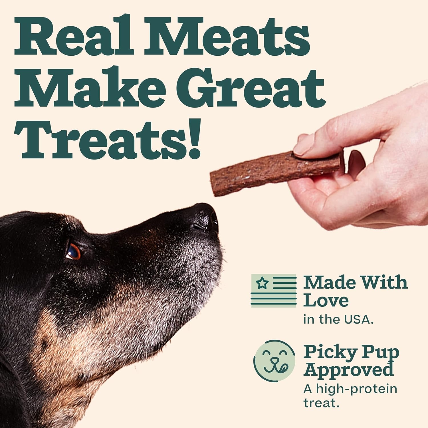 image:imageWOOF Super Strips ProteinRich Dog Treats Beef Jerky for Dogs Training Treats or Meal Booster Made in The USA