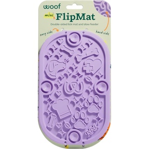 image:imageWOOF FlipMat EasytoClean Lick Mat for Dogs l Slow Feeder Mat with DoubleSidedNonSlip Design  BPAFree Silicone  Lick Mat  Interactive Dog Toys  GreenLavender